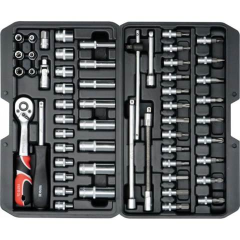 ZESTAW NARZĘDZIOWY 1/4'' 56 CZĘŚCI ZESTAW NARZĘDZIOWY 1/4'' 56 CZĘŚCI