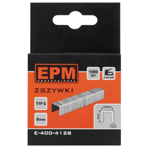 ZSZYWKI TYP G 1000SZT 10.6MM*1.2MM 6MM ZSZYWKI TYP G 1000SZT 10.6MM*1.2MM 6MM