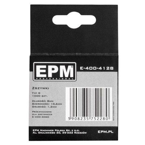 ZSZYWKI TYP G 1000SZT 10.6MM*1.2MM 6MM ZSZYWKI TYP G 1000SZT 10.6MM*1.2MM 6MM