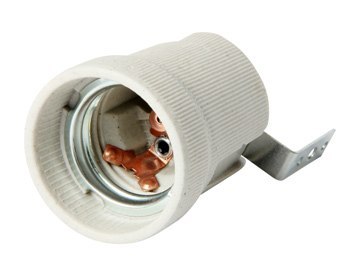 OPRAWKA CERAMICZNA Z UCHWYTEM E27 OPRAWKA CERAMICZNA Z UCHWYTEM E27