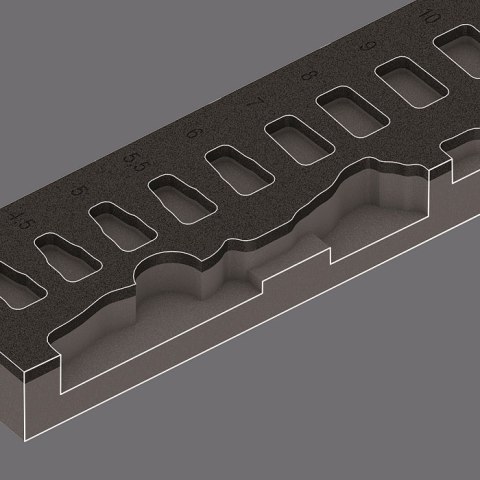 WKŁADKA PIANKOWA ZYKLOP 1/4'' 8000 A, SET 1, 37CZ. WKŁADKA PIANKOWA ZYKLOP 1/4'' 8000 A, SET 1, 37CZ.