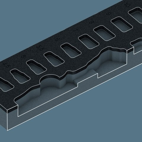 WKŁADKA PIANKOWA ZYKLOP 1/4'' 8000 A, SET 1, 37CZ. WKŁADKA PIANKOWA ZYKLOP 1/4'' 8000 A, SET 1, 37CZ.