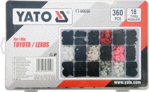 KOMPLET SPINEK SAMOCHODOWYCH TOYOTA/LEXUS 360SZT KOMPLET SPINEK SAMOCHODOWYCH TOYOTA/LEXUS 360SZT