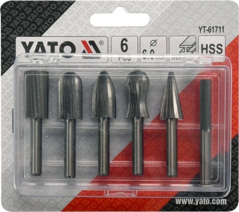 FREZY TRZPIENIIOWE DO METALU FI 6MM 6 SZT. FREZY TRZPIENIIOWE DO METALU FI 6MM 6 SZT.