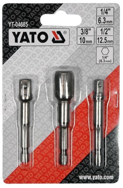 ADAPTER HEX DO NASADEK 1/4'', 3/8'', 1/2'' ADAPTER HEX DO NASADEK 1/4'', 3/8'', 1/2''