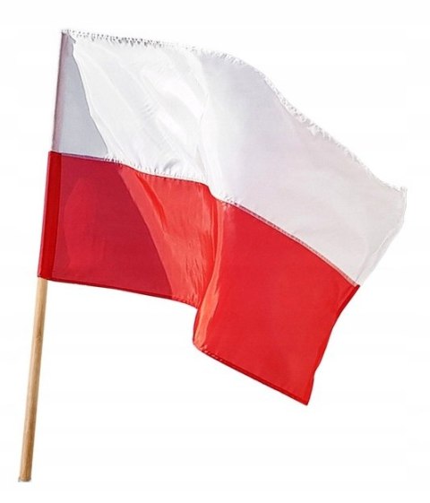 FLAGA POLSKI 70*112 CM, KPL. Z TRZONKIEM FLAGA POLSKI 70*112 CM, KPL. Z TRZONKIEM