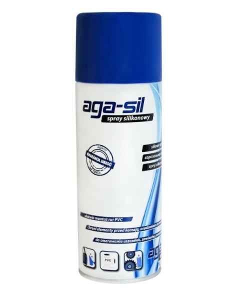 ŚRODEK POŚLIZGOWY W AREOZOLU AGA-SIL 400 ML ŚRODEK POŚLIZGOWY W AREOZOLU AGA-SIL 400 ML
