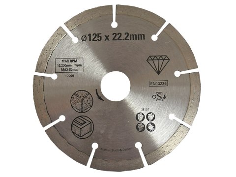 TARCZA DIAMENTOWA 125MM DO BETONU TARCZA DIAMENTOWA 125MM DO BETONU