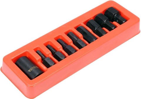 ZESTAW UDAROWYCH KLUCZY TRZPIENIOWYCH HEX 1/2'' ZESTAW UDAROWYCH KLUCZY TRZPIENIOWYCH HEX 1/2''