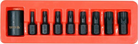 ZESTAW UDAROWYCH KLUCZY TRZPIENIOWYCH TORX 1/2'' ZESTAW UDAROWYCH KLUCZY TRZPIENIOWYCH TORX 1/2''