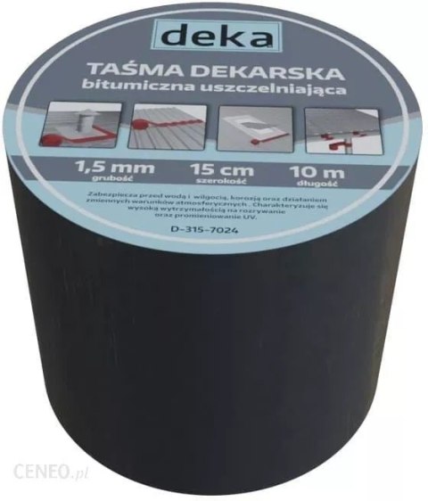 TAŚMA USZCZELNIAJĄCA DEKARSKA ALUBUTYL 15CM*10MB CZARNY TAŚMA USZCZELNIAJĄCA DEKARSKA ALUBUTYL 15CM*10MB CZARNY
