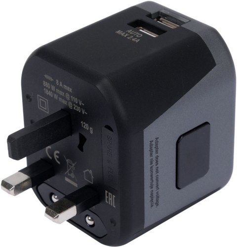 ADAPTER PODRÓŻNY UNIW. 2XUSB 12W ADAPTER PODRÓŻNY UNIW. 2XUSB 12W