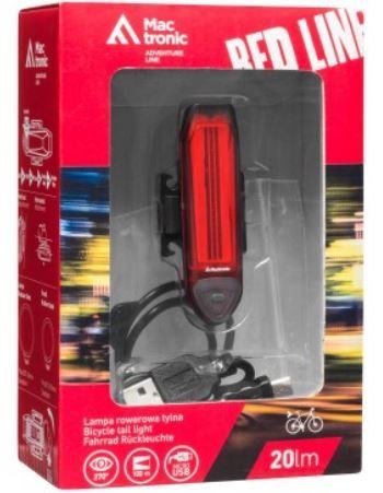 LAMPA ROWEROWA TYLNA 20LM ŁADOWALNA LAMPA ROWEROWA TYLNA 20LM ŁADOWALNA