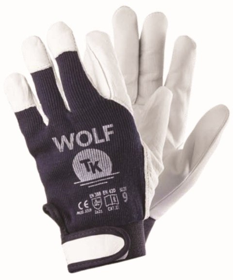 RĘKAWICE MONTERSKIE NA RZEP, WOLF ROZMIAR 10 RĘKAWICE MONTERSKIE NA RZEP, WOLF ROZMIAR 10