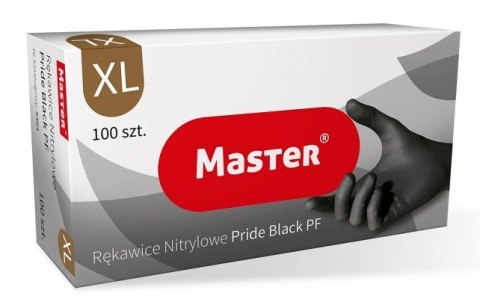 RĘKAWICE NITRYLOWE CZARNE MASTER PRIDE ROZMIAR XL RĘKAWICE NITRYLOWE CZARNE MASTER PRIDE ROZMIAR XL