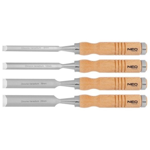 ZESTAW DŁUT 4SZT. (6,12,18,24MM), DREWNIANY UCHWYT ZESTAW DŁUT 4SZT. (6,12,18,24MM), DREWNIANY UCHWYT