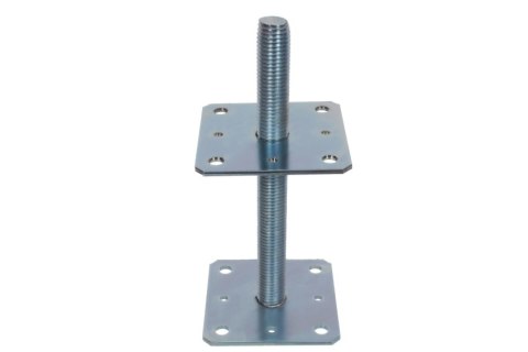 PODSTAWA SŁUPA Z REGULOWANĄ WYSOKOSCIĄ M24*250 80*80MM PODSTAWA SŁUPA Z REGULOWANĄ WYSOKOSCIĄ M24*250 80*80MM