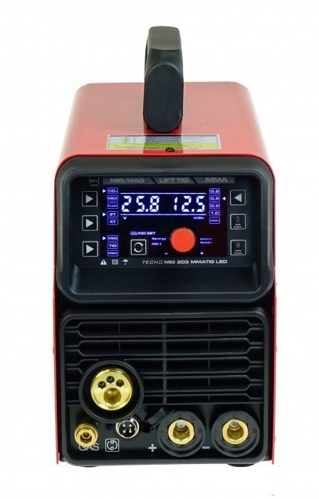 PÓŁAUTOMAT SPAWALNICZY TECNOMIG 203 MIG/TIG/MMA SYNERGIC LED PÓŁAUTOMAT SPAWALNICZY TECNOMIG 203 MIG/TIG/MMA SYNERGIC LED