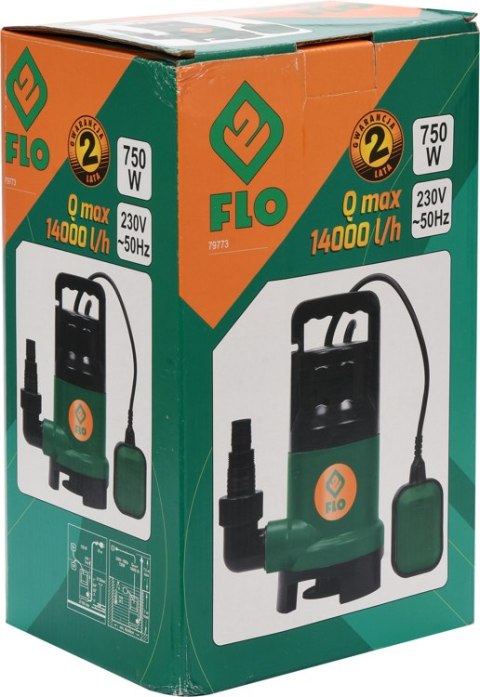POMPA ZATAPIALNA DO BRUDNEJ WODY 750W POMPA ZATAPIALNA DO BRUDNEJ WODY 750W