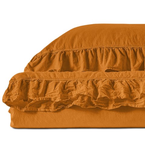 Pościel bawełniana SUDAN BROWN/160x200(P) STONEWASHED Limasso Pościel bawełniana SUDAN BROWN/160x200(P) STONEWASHED Limasso