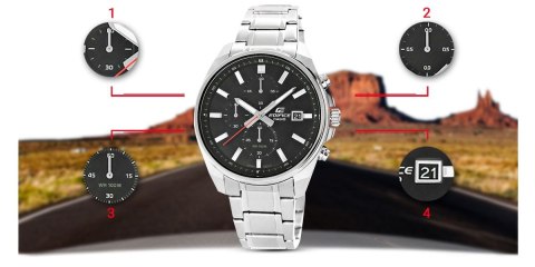 Zegarek Męski CASIO EDIFICE EFV-610D-1AVUEF + BOX Zegarek Męski CASIO EDIFICE EFV-610D-1AVUEF + BOX