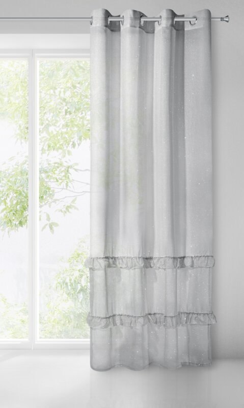FIRANA GOTOWA ARIANA 140 X 250 CM SZARY EUROFIRANY FIRANA GOTOWA ARIANA 140 X 250 CM SZARY EUROFIRANY