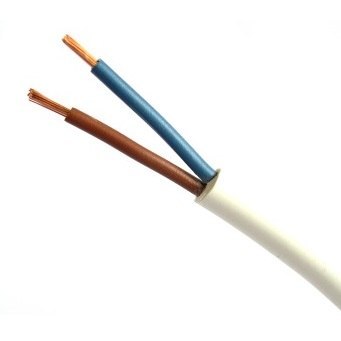 PRZEWÓD MIESZKANIOWY H03VV-F OMY 2X1.0 BIAŁY 300V PRZEWÓD MIESZKANIOWY H03VV-F OMY 2X1.0 BIAŁY 300V