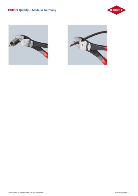 SZCZYPCE TNĄCE BOCZNE O ZWIĘKSZONYM PRZEŁOŻENIU 160MM SZCZYPCE TNĄCE BOCZNE O ZWIĘKSZONYM PRZEŁOŻENIU 160MM