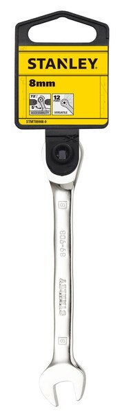 KLUCZ PŁASKO-OCZKOWY Z GRZECHOTKĄ 8MM KLUCZ PŁASKO-OCZKOWY Z GRZECHOTKĄ 8MM