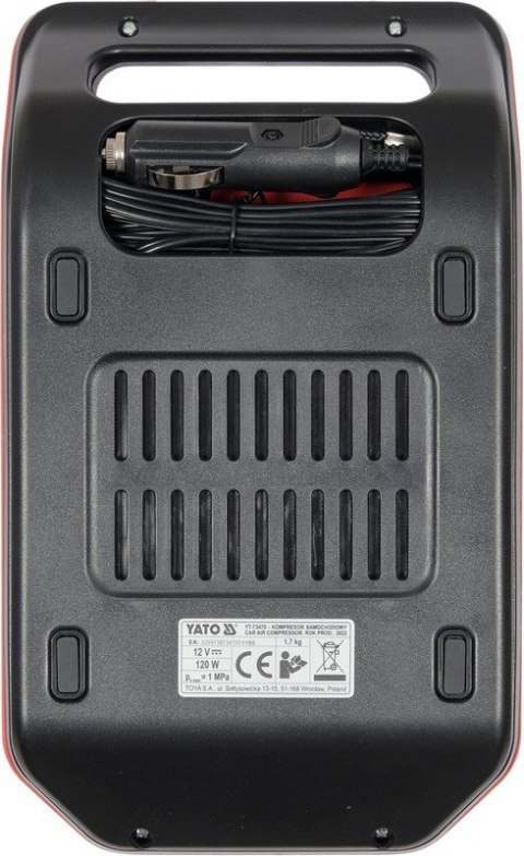 KOMPRESOR SAMOCHODOWY Z WYŚWIETLACZEM LED 120W KOMPRESOR SAMOCHODOWY Z WYŚWIETLACZEM LED 120W