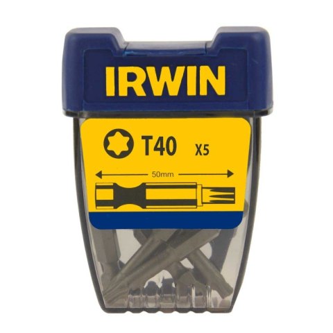 KOŃCÓWKA TYPU TORX 1/4' DŁUGA 50MM 5 SZT. T40 KOŃCÓWKA TYPU TORX 1/4' DŁUGA 50MM 5 SZT. T40