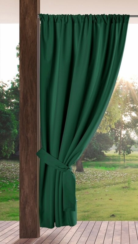 ZASŁONA GOTOWA GARDEN NA TAŚMIE 155 X 200 CM CIEMNOZIELONY EUROFIRANY ZASŁONA GOTOWA GARDEN NA TAŚMIE 155 X 200 CM CIEMNOZIELONY EUROFIRANY