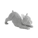 FIGURKA DEKORACYJNA ELDO 19 X 8 X 9 CM SREBRNY EUROFIRANY