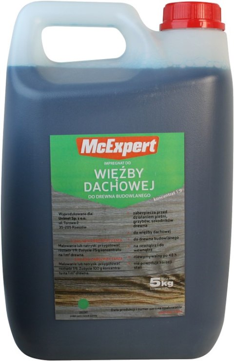 IMPREGNAT, DO WIĘŹBY DACHOWEJ KONCENTRAT 1:9 5KG IMPREGNAT, DO WIĘŹBY DACHOWEJ KONCENTRAT 1:9 5KG