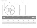 WENTYLATOR KANAŁOWY PRZEMYSŁOWY ARW 160, METALOWY