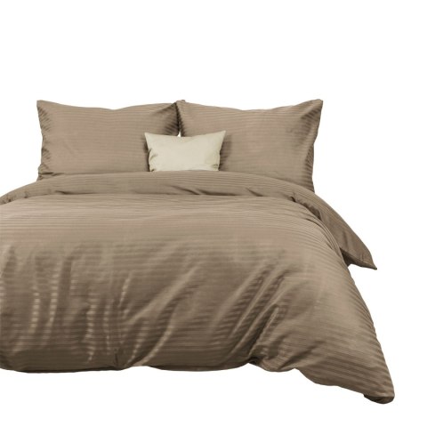 Pościel satyna bawełniana CIZGILI LIGHT BROWN/160x200 EXCLUSIVE Darymex Pościel satyna bawełniana CIZGILI LIGHT BROWN/160x200 EXCLUSIVE Darymex