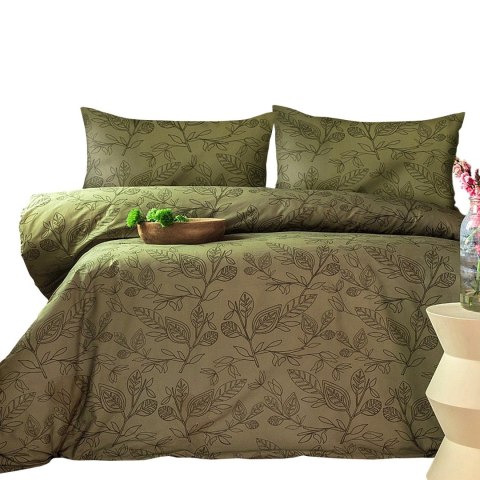 Pościel satyna bawełniana(P) GREEN GREEN/160x200 LUXURY Darymex Pościel satyna bawełniana(P) GREEN GREEN/160x200 LUXURY Darymex