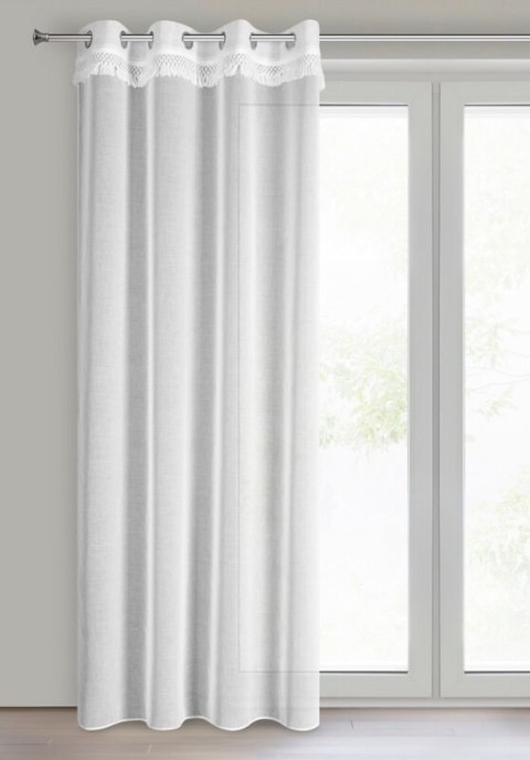 FIRANA GOTOWA KIRA 1 140 X 250 CM BIAŁY EUROFIRANY FIRANA GOTOWA KIRA 1 140 X 250 CM BIAŁY EUROFIRANY