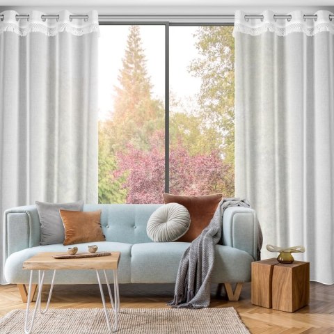 FIRANA GOTOWA KIRA 1 140 X 250 CM BIAŁY EUROFIRANY FIRANA GOTOWA KIRA 1 140 X 250 CM BIAŁY EUROFIRANY
