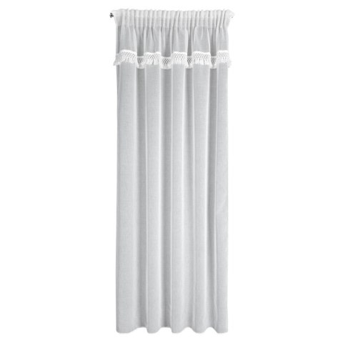 FIRANA GOTOWA KIRA 1 NA TAŚMIE 140 X 270 CM BIAŁY EUROFIRANY FIRANA GOTOWA KIRA 1 NA TAŚMIE 140 X 270 CM BIAŁY EUROFIRANY