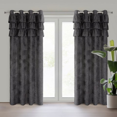 ZASŁONA GOTOWA AGIS 2 140 X 250 CM CZARNY EUROFIRANY ZASŁONA GOTOWA AGIS 2 140 X 250 CM CZARNY EUROFIRANY