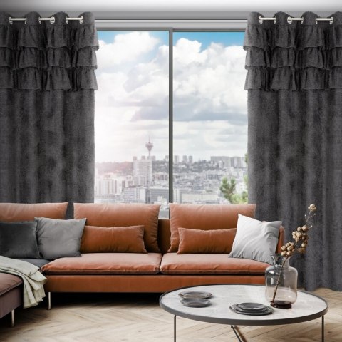 ZASŁONA GOTOWA AGIS 2 140 X 250 CM CZARNY EUROFIRANY ZASŁONA GOTOWA AGIS 2 140 X 250 CM CZARNY EUROFIRANY