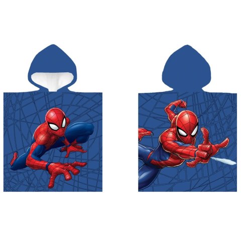 Ręcznik bawełniany ponczo z kapturem 50x100 Spiderman Aptex Ręcznik bawełniany ponczo z kapturem 50x100 Spiderman Aptex