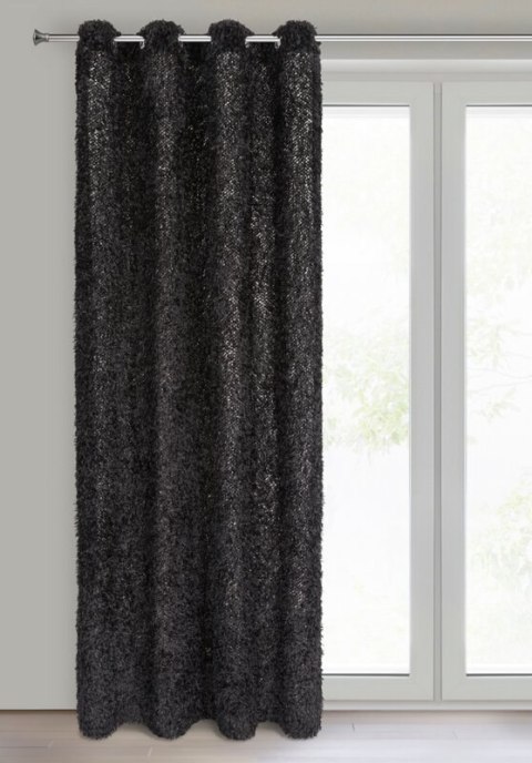 ZASŁONA GOTOWA MARION 1 140 X 250 CM CZARNY EUROFIRANY ZASŁONA GOTOWA MARION 1 140 X 250 CM CZARNY EUROFIRANY