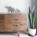 FIGURKA DEKORACYJNA ELDO 19 X 8 X 9 CM SREBRNY EUROFIRANY