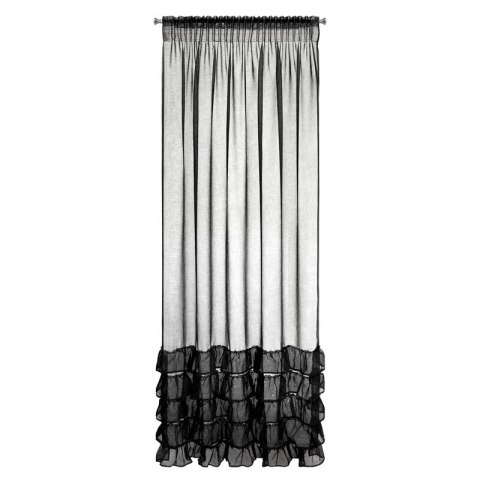 FIRANA GOTOWA DANI 1 NA TAŚMIE 140 X 270 CM CZARNY EUROFIRANY FIRANA GOTOWA DANI 1 NA TAŚMIE 140 X 270 CM CZARNY EUROFIRANY