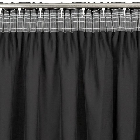 FIRANA GOTOWA DANI 1 NA TAŚMIE 140 X 270 CM CZARNY EUROFIRANY FIRANA GOTOWA DANI 1 NA TAŚMIE 140 X 270 CM CZARNY EUROFIRANY