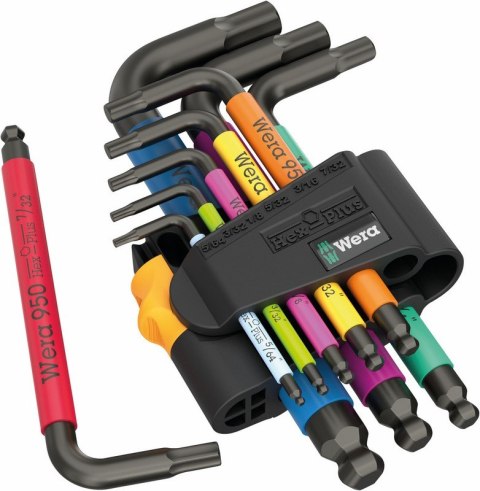 ZESTAW KLUCZY TRZPIENIOWYCH 950/9 HEX-PLUS MULTICOLOU 9CZR ZESTAW KLUCZY TRZPIENIOWYCH 950/9 HEX-PLUS MULTICOLOU 9CZR