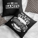Poszewka bawełniana 40x40 Game czarna Faro