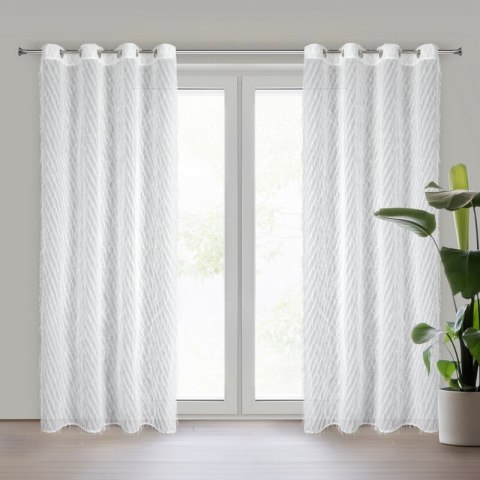 ZASŁONA GOTOWA LAUREL 140 X 250 CM BIAŁY EUROFIRANY ZASŁONA GOTOWA LAUREL 140 X 250 CM BIAŁY EUROFIRANY